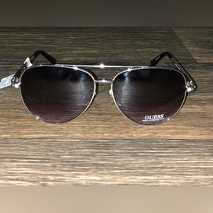 GUESS Silver/Gray Women’s Sunglasses - GF0356